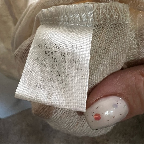 La Miel Cream Long Line Lightweight Cardigan - Picture 6 of 7